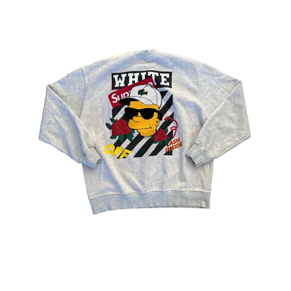 Neoity - Bart Simpson Sweatshirt in Gray - Picture 4 of 5